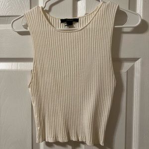 Forever 21 White Crop Top Size S